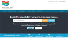 Tablet Screenshot of hosting-ae.com